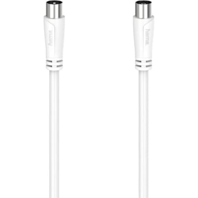 Hama Antenne, Satelliet Aansluitkabel [1x Coax-stekker - 1x Coax-bus] 20 m Wit