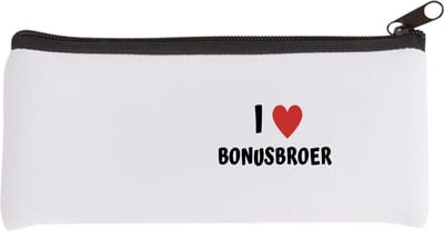 Akyol - i love bonusbroer Etui - Broer - de liefste bonusbroer - verjaardag - cadeautje voor broer - broer artikelen - kado - geschenk - 20 bij 9 cm