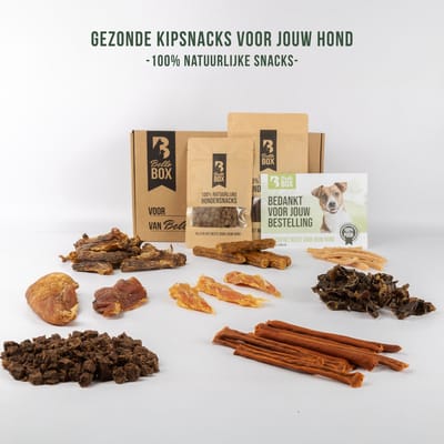 Hondensnacks Kip Box – 100% Natuurlijke Snacks | Bellobox