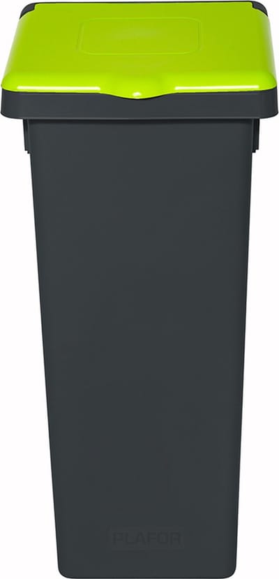Plafor - Fit Prullenbak met Deksel 20L – Recycling - Groen