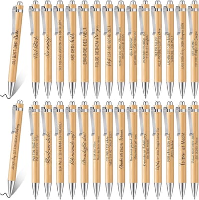 Inspirerende balpen - Motivatiepennen - 30 stuks - Zwarte inktstiften - Bedankjes voor leraren - Perfect voor kantoor en dagelijks gebruik