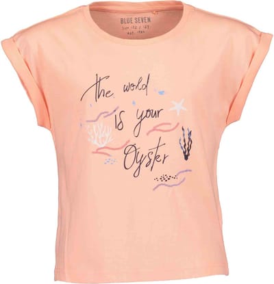 Blue Seven Meisjes T-shirt - Peach - Maat 140