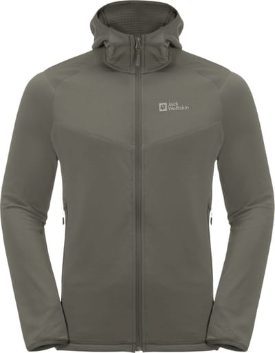 Jack Wolfskin Kolbenberg FZ Men - Outdoorvest - Heren - Groen - Capuchon - Maat L