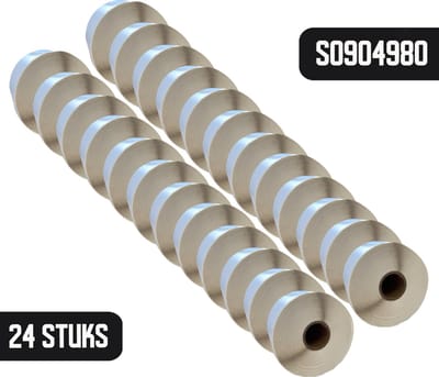 DULA Dymo Compatible labels - Wit - S0904980 - Grote verzendetiketten - 24 rollen - 104 x 159 mm - 220 labels per rol
