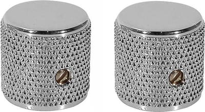 Fender 991366000 Tele/P-Bass Knoppen - Chroom, 2 Stuks voor CTS-as
