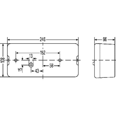 Achterlicht HELLA 2SE 007 547-011 links