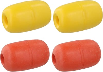 Set van 4 Diepe Water Floats, Ovalen Vissersmarker, Drijvers voor Krabvallen en Kayaks, Ideaal voor Vissen en Ankerlijnen