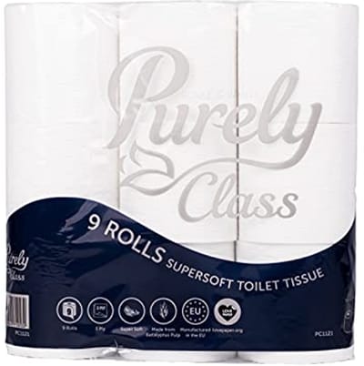 Supersoft Toiletpapier 3-Lagen Pakket van 9 Rollen