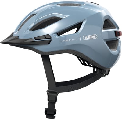 Fietshelm ABUS URBAN-I 4.0 glacier blue L - 57-61 cm - blauw - Geschikt voor gebruik op elektrische fietsen - stadsfietsen - 290 g