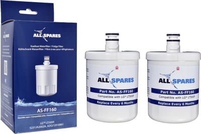 AllSpares Waterfilter (2x) voor Koelkast geschikt voor ETNA LG SMEG LT500P / AK100V / 5231JA2002A