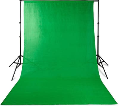 Nedis Green Screen - 1,90 x 2,95 m - Inclusief reistas - Statieven inbegrepen - Zwart