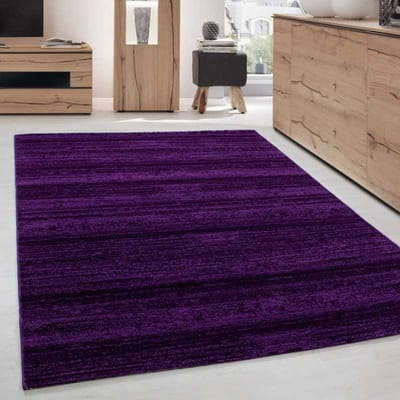 Woonkamerkleed of modern, jeugdig design, kortpolig, paars 80x300 cm