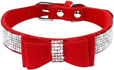 Hondenhalsband met Strass Steentjes - Luxe en Verstelbare Halsband voor Hond of Kat