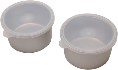 Aluminium IJsmaker - IJsbeker Set - Zelf IJs Maken - Dubbele Set - 40 Gram - Zilver