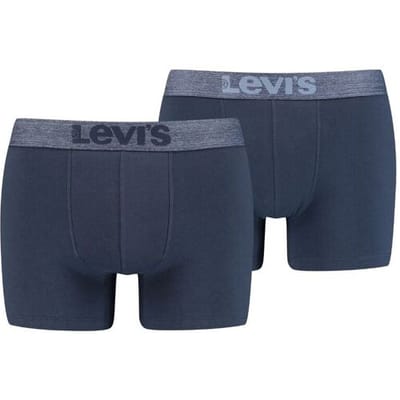 Levi's Boxershorts Melange WB Organic Cotton 2-pack Mood Indigo-S
