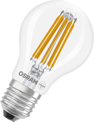 OSRAM LED Classic A 100 Filament DIM Energie-efficiëntieklasse A in A-vorm, LED-lamp, loodvrij glas, helder, 7.2 W, 1521 lm, koel wit, dimbaar, Energie-efficiëntieklasse: A