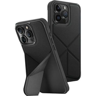UNIQ Étui Transforma iPhone 15 Pro 6.1  Magclick Charging noir/noir ébène
