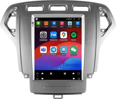 CarPlay autoradio geschikt voor Ford Mondeo | 2007 t/m 2014 | Android 13 | Tesla Style | Draadloos Apple CarPlay & Android Auto | 2GB + 32GB | Denago DNG-A478 | 2025 model | 2007 2008 2009 2010 2011 2012 2013 2014 | Bluetooth & Wifi