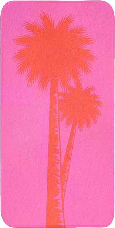 WC mat 60x120 cm - Antislip - Palmbomen - Modern - Roze - Toiletmat - Vloermat - Douchemat - Toilet tapijt - Toiletmatten