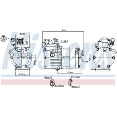 Airco-compressor NISSENS 891023