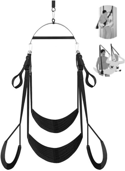Zyrex® Sex Schommel - Sex Stoel - Bondage - Zwart - 32cm x 10cm x 36cm