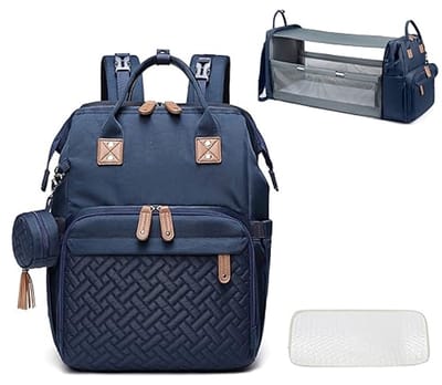 Multifunctionele Baby Luiertas met Vouwbaar Bedje en USB-poort | Waterdichte Reis Luiertas