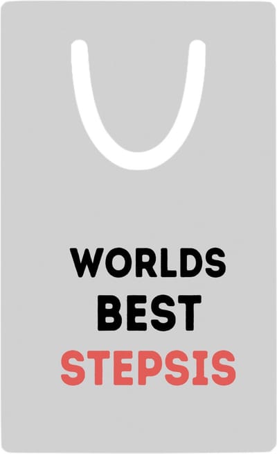 Hacebo® - worlds best stepsister metalen boekenlegger - Zus - de beste stiefzus - verjaardagscadeau - verjaardag - cadeau - cadeautje voor zus - zus artikelen - kado - geschenk - gift Bladwijzer boekenleggers - 7.6 cm x 5cm