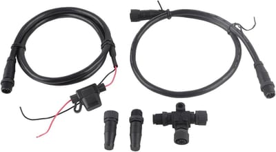 NMEA2000 Starter Kit voor Maritieme Toepassingen met 1M Voedingskabel, Fuse en Terminator T Connector voor Lowrance Netwerken