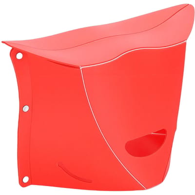 Tabouret Pliant pour Camping Randonnée avec Fonction Sac à Main Repose-Pieds d'Avion pour Voyage Pêche en Plein Air Usage Domestique Rouge rouge