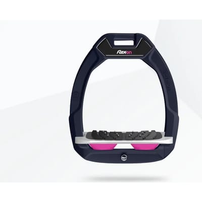 Veiligheidsspanners voor paardrijden Ingelijnd Ultra Grip Marine/Grijs/Roze Flex-On Safe-On