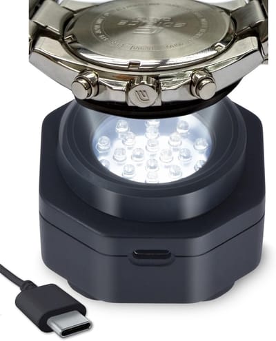 Type-C UV-vrije zonne-horloge snellader voor eco solar horloges voor mannen - draagbare batterijlader voor geavanceerde zonne-horloges