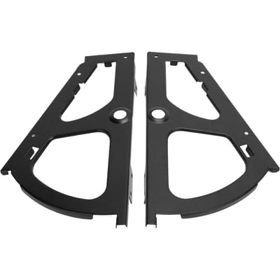 Charnière de tiroir d'armoire à chaussures en acier laminé à froid pour meubles, fixations de rack tournantes noires