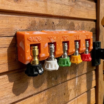 Hogedrukreiniger Nozzle Tips - Power Spray Tips - Efficiënt Reinigen - 5 Kleurgecodeerde Tips - 4000 PSI - Oranje/Wit