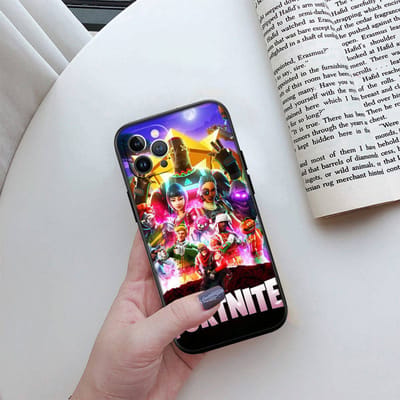 ED20 F-Fortnites telefoonhoesje voor iPhone 6 6s 7 8 11 12 13 14 15 XS Pro Max XR X SE Samsung S20 S21 S22 S23 S24 FE Ultra Plus Lite S21S A55 iPhone 14 groen