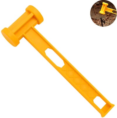 Ultralichte PE tentharinghamer - Draagbare tentharinghamer - Antisliphandvat - Lichtgewicht tentharinghamer - Multifunctionele grondhamer - Kampeertenten en accessoires - Duurzaam, draagbaar en ergonomisch voor kamperen en buitenavonturen