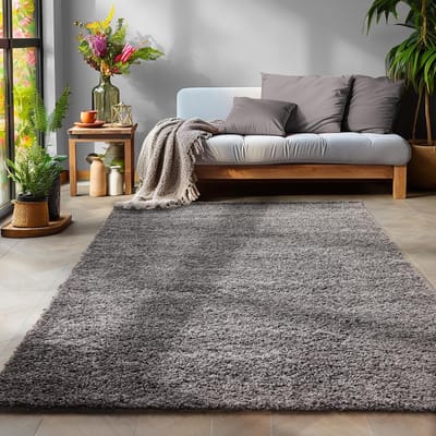 Muratap Basic shaggy vloerkleed hoogpolig- 60x110 cm