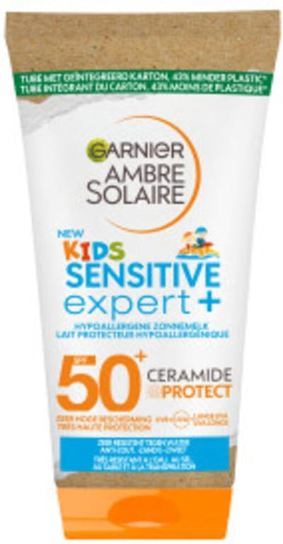 Garnier Ambre Solaire Kids Zonnebrandcrème SPF 50+ - 6 x 50 ml - Reisformaat - Voordeelverpakking