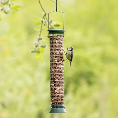 CJ Wildlife Pindasilo voor Vogels - Challenger - Voedersilo van 38cm voor Tuinvogels - Vogelvoedersilo voor Kleine Vogels - Hangend Vogelvoederhuisje - Vogelvoer Silo - Groen