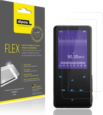 dipos – 2x Beschermfolie geschikt voor ODEJOI D16 | 3D Full Cover Screenprotector | 100% Passend
