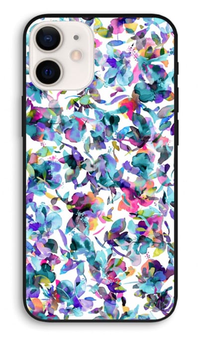 Case Company® - Hoesje geschikt voor iPhone 12 hoesje - Hibiscus Flowers - Biologisch Afbreekbaar Telefoonhoesje - Bescherming alle Kanten en Schermrand