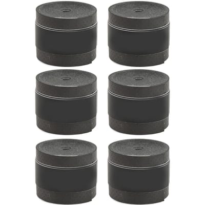 Lot de 6 bandes antidérapantes en PU givré pour raquettes de tennis, absorbant la transpiration, pour raquettes de badminton