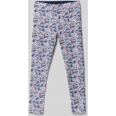 Legging met all-over bloemenprint, model 'Reversible'