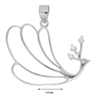 Blinx Jewels Zilveren Hanger Pauw