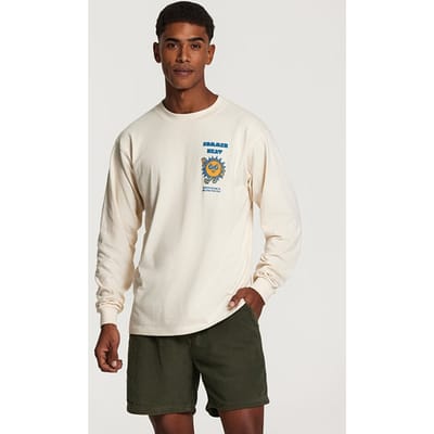 Shiwi Men Summer Heat Longsleeve Bright White Size: XXL | Long-Sleeved T-Shirts Outlet | Heren | Beige