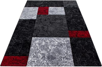 Modern laagpolig vloerkleed Hawaii - rood - 120x170 cm