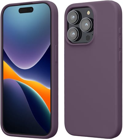 kwmobile Case voor iPhone 15 Pro - Slank TPU-Hoesje met Zachte Afwerking - In Bleke iris