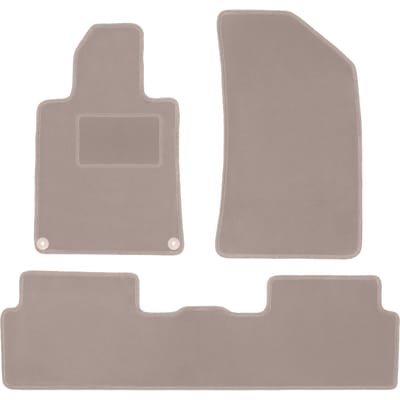 Beige veloursmatten voor: Peugeot 508 I sedan, stationwagen, SW, RXH (2010-2018)
