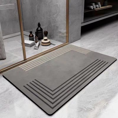Zachte Diatomeeënaarde Toilet Vloermat Sneldrogend Absorberend Badkamer Antislip Mat Toilet Toilet Vloermat 80 * 120cm
