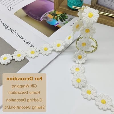 Allecto - Applique Naai Randen - Bloem Borduurwerk - Decoratief Kant
