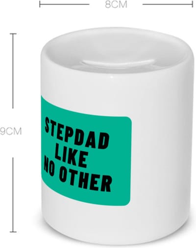 Akyol - stepdad like no other Spaarpot - Vader - geweldige papa - niemand anders - verjaardag - cadeau - kado - bedankje - geschenk - 350 ML inhoud